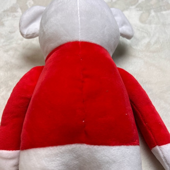 New with tags merry and bright polar bear Christmas themed plush toy 10 inches - Picture 6 of 6